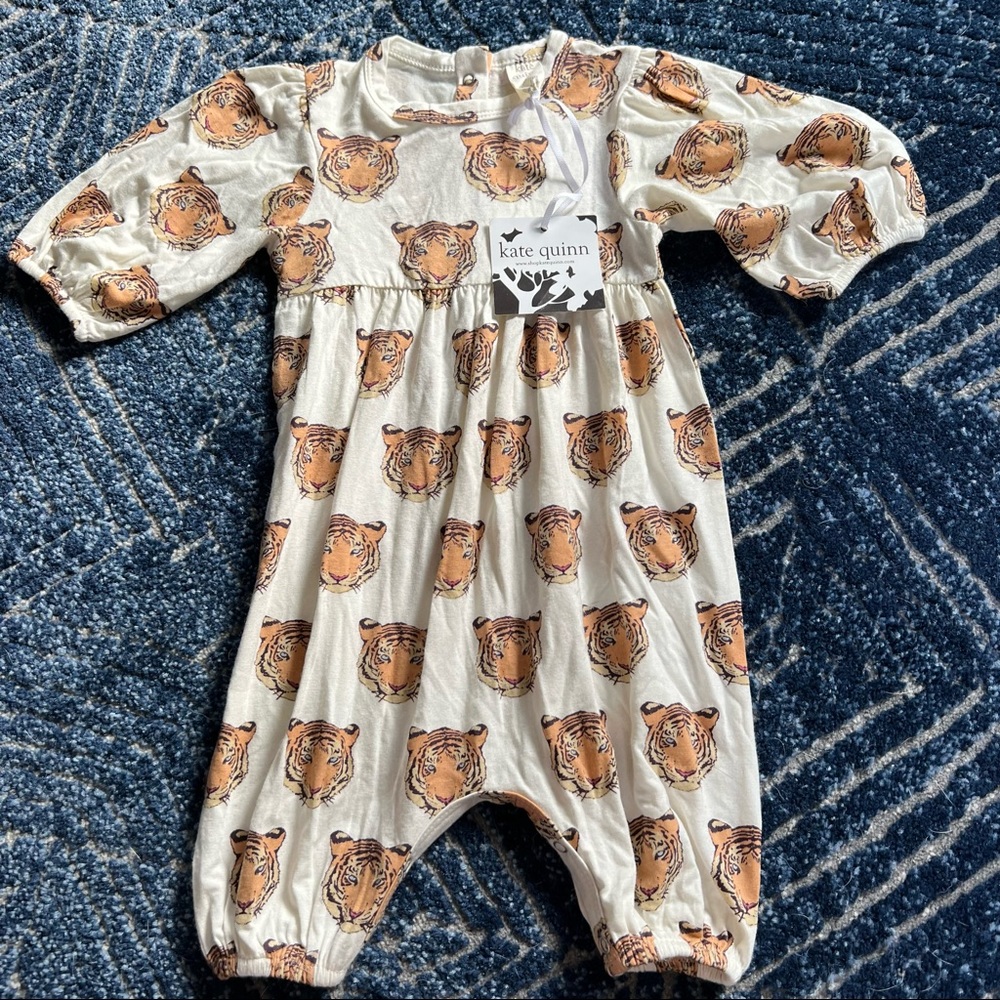 NWT Kate Quinn Tiger romper size 3-6m